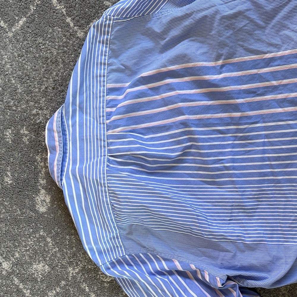 J. Crew Crazy Stripe Cotton Shirt EUC Men’s S - Picture 7 of 9